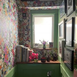 House of Hackney Wallpaper Hollyhocks Spring