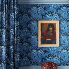 House of Hackney Wallpaper Palmeral Midnight / Azure