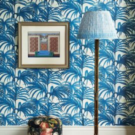 House of Hackney Wallpaper Palmeral Off White / Azure