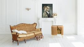 ibride Furniture Baby Alpaga Antique Gold