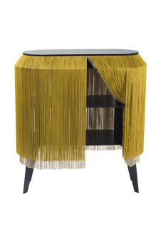 ibride Furniture Baby Alpaga Bedside Cabinet Chic Gold