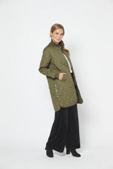 Ilse Jacobsen Coat Quilted Army