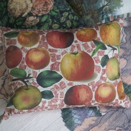 John Derian Cushion Apple Carmine