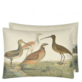 John Derian Cushion Birds Of A Feather Parchment