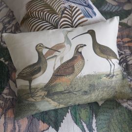 John Derian Cushion Birds Of A Feather Parchment