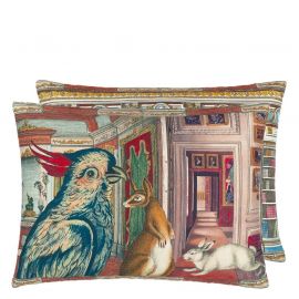 John Derian Cushion In The Library Sepia