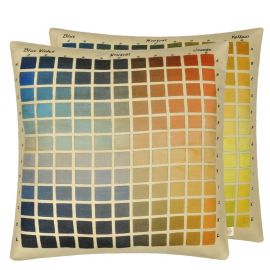 John Derian Cushion Paint Charts Azure