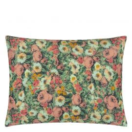 John Derian Cushion Toucan Floral Sepia