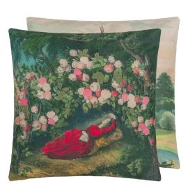John Derian Cushions Bower Of Roses Forest