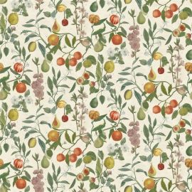 John Derian Fabric Orchard Fruits Parchment