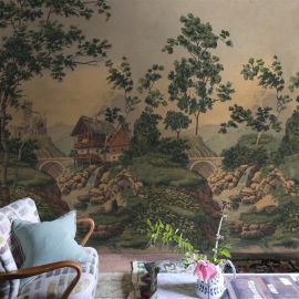 John Derian Wallpaper Castle Scene 1