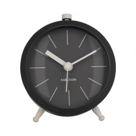 Karlsson Alarm Clock Button Moss Black