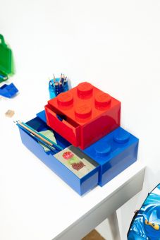 Lego Desk Drawer 4 Brick Red