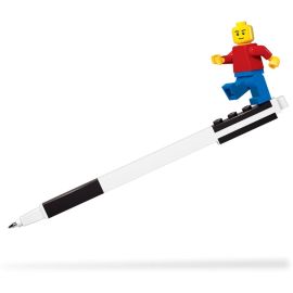 Lego Stationery Gel Pen Black with Minifigure