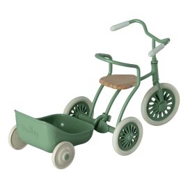 Maileg Mouse Tricycle Trailer Green