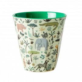 Rice Melamine Cup Two Tone Funky Jungle Green