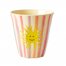 Rice Melamine Cup Two Tone Funky Sun Pink