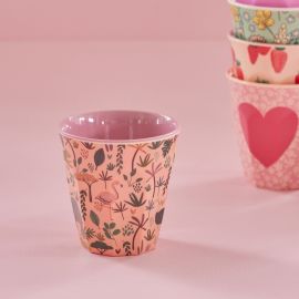 Rice Melamine Cup Two Tone Jungle Coral