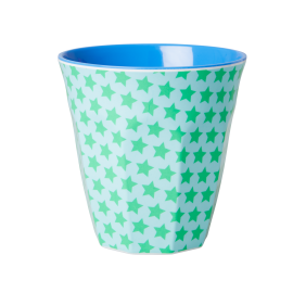 Rice Melamine Cup Two Tone Stars