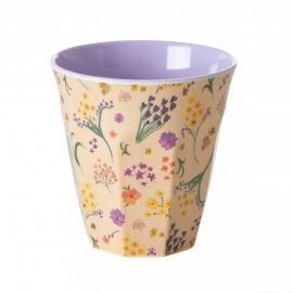 Rice Melamine Cup Two Tone Wild Flower