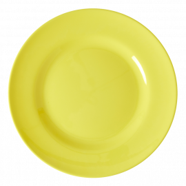 Rice Melamine Dinner Plate Yippee Yellow