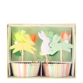 Meri Meri Floral Bunny Cupcake Kit