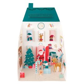 Meri Meri Christmas Advent Calendar Pop Up Santa's House