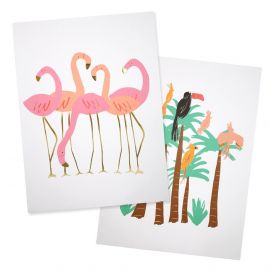 Meri Meri Art Print Flamingo 