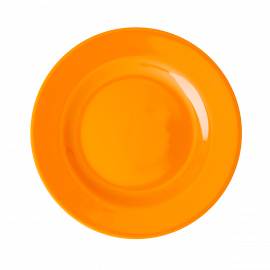 Rice Melamine Side Plate Tangerine