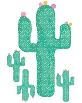 Love Mae Fabric Wall Stickers Mini Cactus