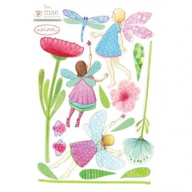 Love Mae Fabric Wall Stickers Mini Fairy Garden