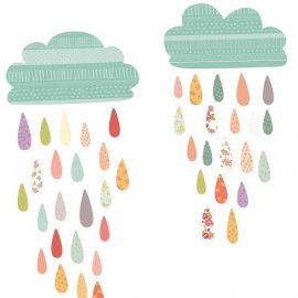 Love Mae Fabric Wall Stickers Mini Summer Rain