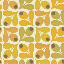 Orla Kiely Wallpaper Multi Acorn Spot Saffron