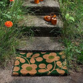 Orla Kiely Doormat Stem Sprig Emerald