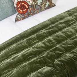 Seneca Velvet Comforter Verde Green