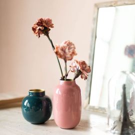 Pip Studio Vase Metal Oval Old Pink 14cm