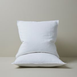 Weave Ravello Linen Euro Pillowcase Pair White