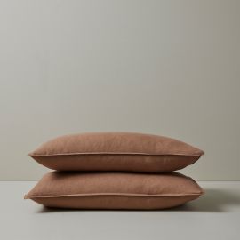 Weave Ravello Linen Standard Pillowcase Pair Biscuit