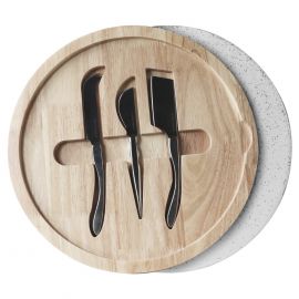 Robert Gordon Serving Board With Cheese Knives Against The Grain