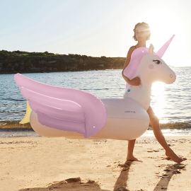 Sunnylife Inflatable Luxe Ride-On Unicorn Pastel