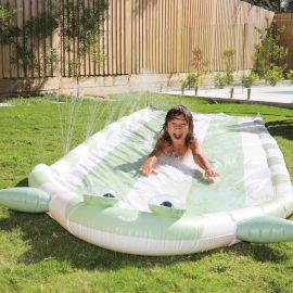 Sunnylife Kids Inflatable Slip And Slide Shark Tribe Khaki