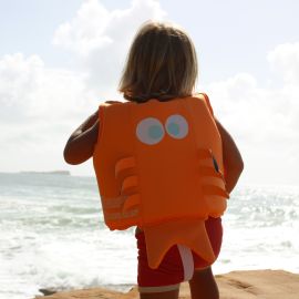 Sunnylife Kids Swim Vest Sonny the Sea Creature Neon Orange