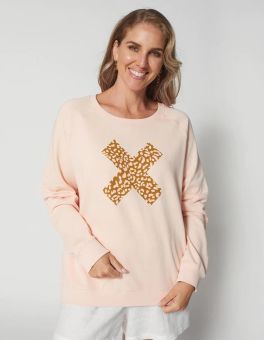 Stella+Gemma Sweater Blush Bronze Safari Cross
