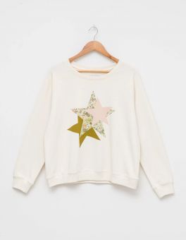 Stella+Gemma Sweater Ecru 3 Stars