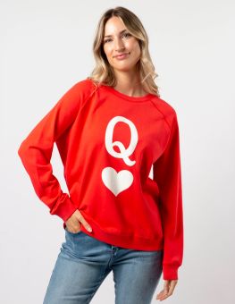 Stella+Gemma Sweater Flame With Queen of Hearts
