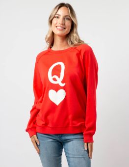 Stella+Gemma Sweater Flame With Queen of Hearts