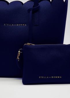 Stella+Gemma Tote Bag Scallop Navy