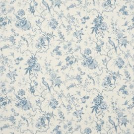 Sanderson Fabric Pillemont Toile Ivory/China Blue