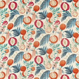 Sanderson Fabric Jackfruit Indigo/Rambutan