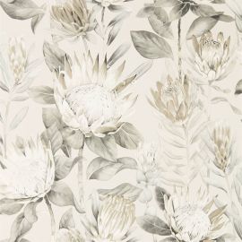 Sanderson Wallpaper King Protea Linen/Mica